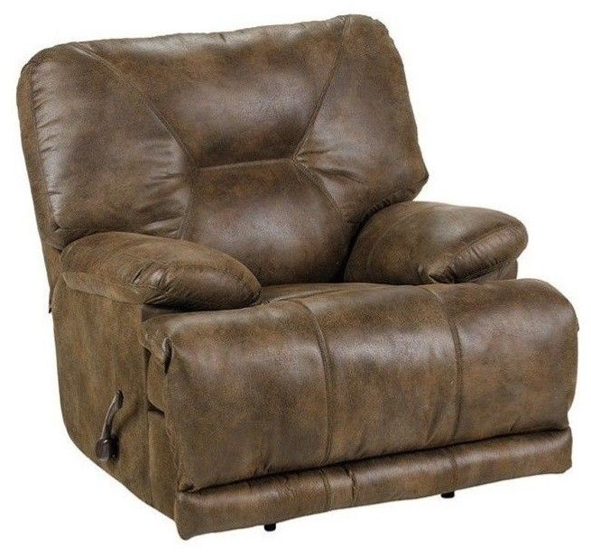 Catnapper Voyager Lay Flat Recliner In Elk Brown Polyester Fabric ... in Why the Elk Brown Polyester Fabric Elevates Your Living Space