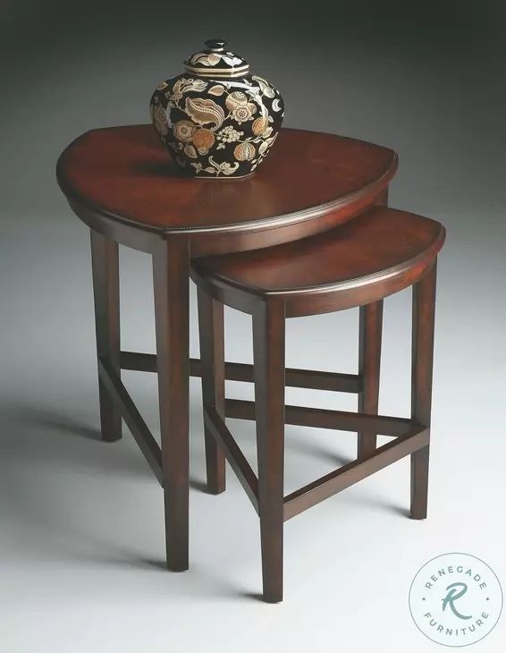 Chocolate Nesting Tables From Butler (7010117) | Coleman Furniture within
