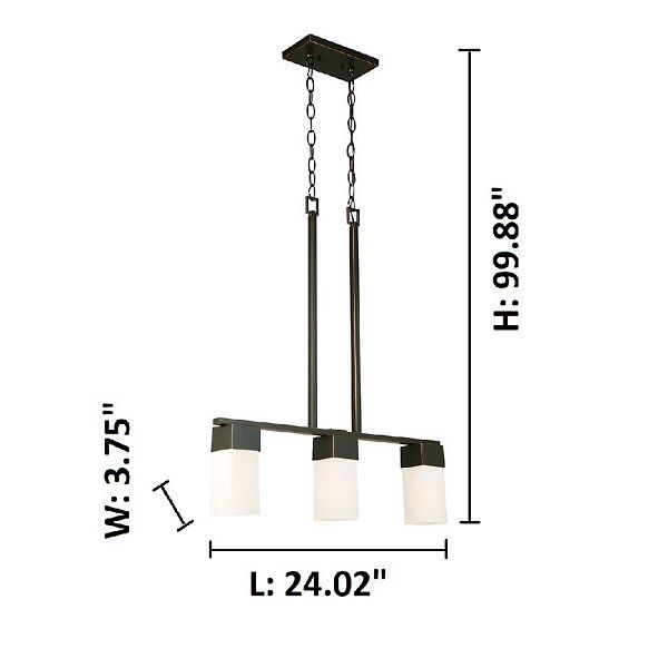 Ciara Springs 3-Light Linear Suspension By Eglo At Lumens.com intended for A Closer Look at the Oil Rubbed Finish of the Eglo Ciara Springs Light