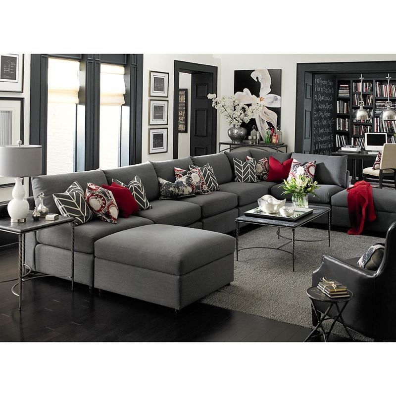 Dark Grey Sectional Living Room Ideas - Artourney throughout