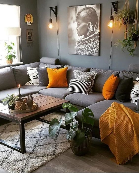Grey Couch Living Room Ideas - Decoholic intended for Charcoal Chic Elevating Your Home's Aesthetic with the Right Sofa