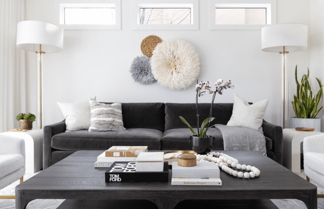 Grey Sofa Styling: 11 Inspiring Color Combos For Living Room in Beyond the Basics: Advanced Tips for Styling Your Cooper Dark Gray Linen Sofa