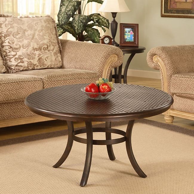 Hammered Metal Coffee Table - Free Shipping Today - Overstock.com ... within