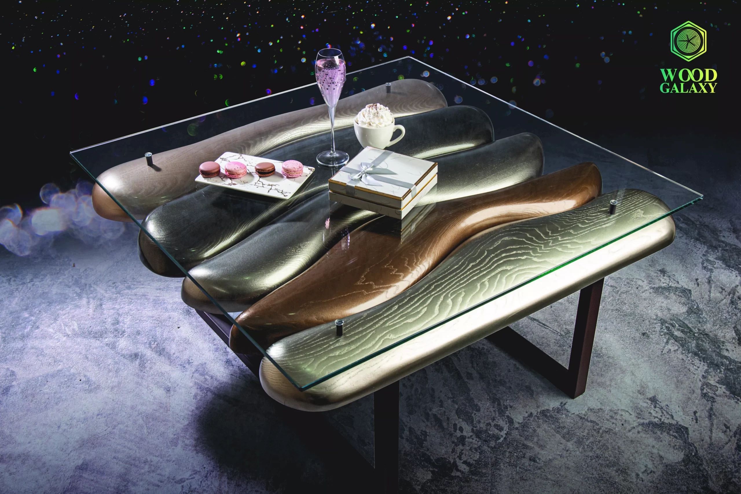 Hot Chocolate - Handmade Luxury Design Coffee Tables | Wood Galaxy Art regarding How Finnegan Chocolate Tables Shape Modern Interior Spaces