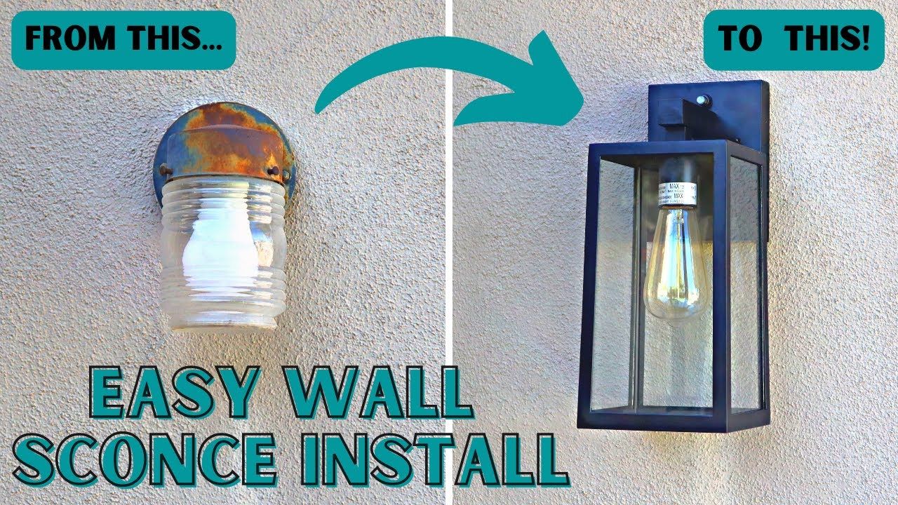 How To Change A Wall Sconce - Beginner's Guide Diy - Youtube with Beyond the Bulb Selecting the Perfect Light Source for Your Dona Sconce