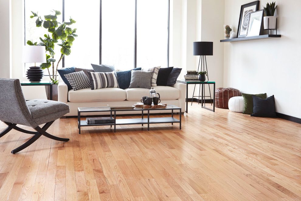 Impressions Hardwood - Piedmont Red Oak - Modern - Living Room ... intended for The Enduring Appeal of Vintage Oak in Modern Living Spaces