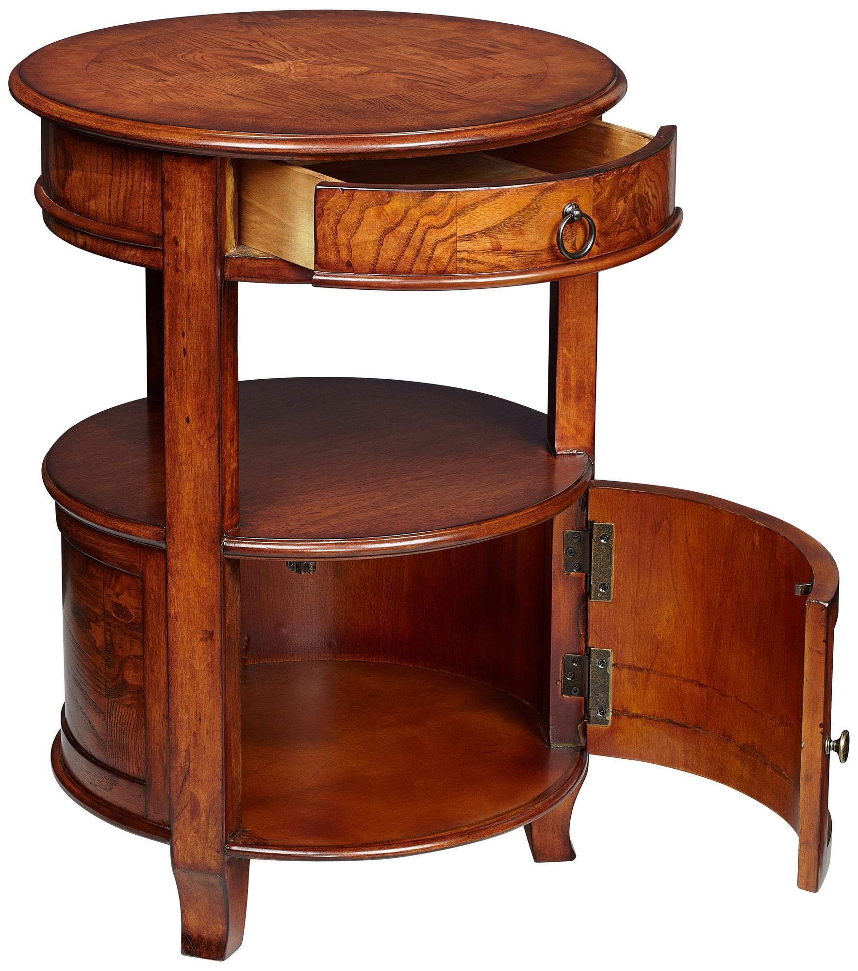 Kendall 20" Wide Cherry Finish Small Round Accent Table - #W2879 ... intended for From Blueprint to Bliss The Journey with Your Kendall Occasional Tables