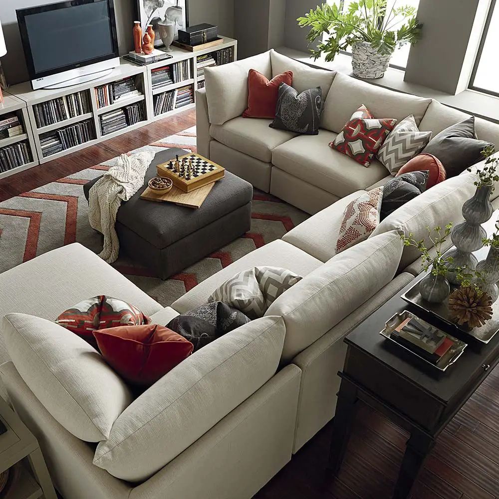 La Versatilidad Del Sofá En U - 2023 with Living Room Transformation How the Quinn Sectional Oatmeal Can Elevate Your Space