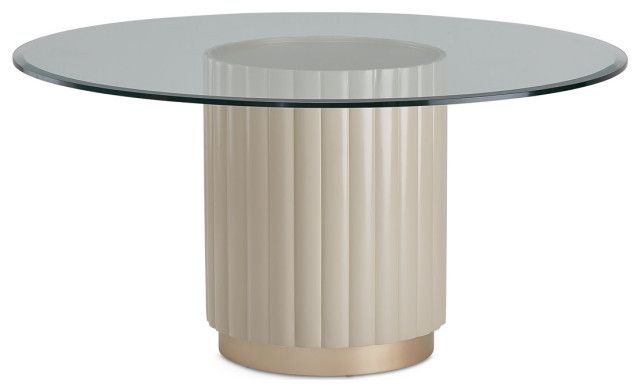 Unveiling the Allure of the Malibu Crest Round Glass Dining Table Chardonnay