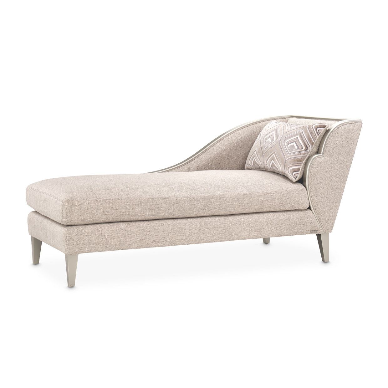 Michael Amini Camden Court Laf Chaise - Flax /Platinum | Wayfair regarding Caring for Your Michael Amini Camden Court Sofa A Guide to Longevity