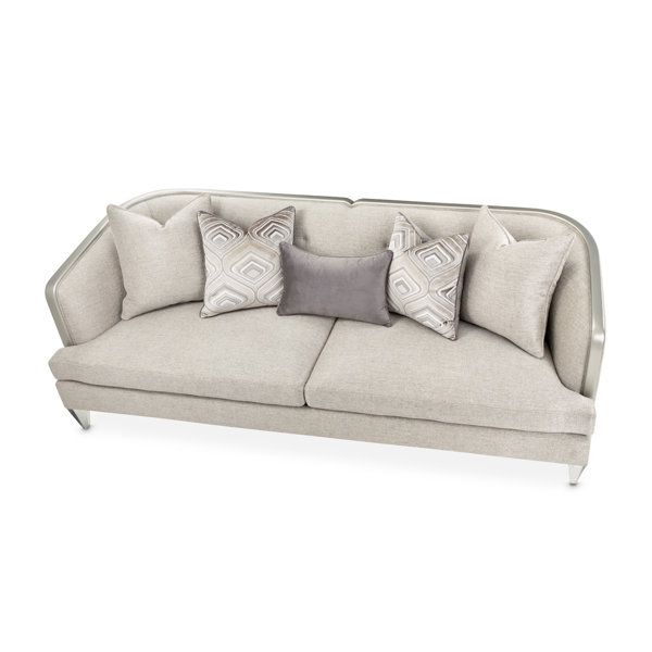 Michael Amini Camden Court Sofa - Flax/Platinum | Wayfair throughout Caring for Your Michael Amini Camden Court Sofa A Guide to Longevity