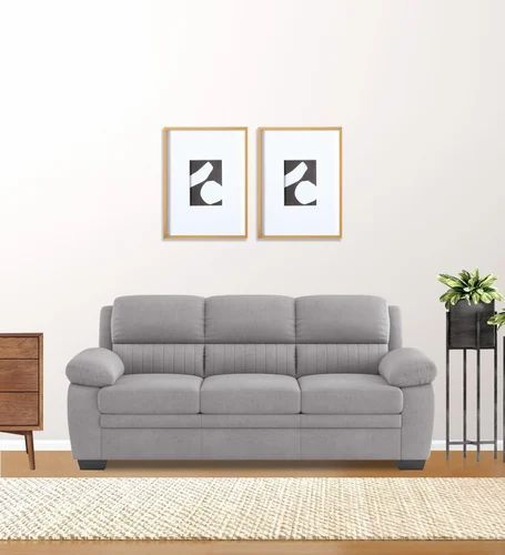 Miranda Velvet 3 Seater Sofa In Concrete Grey Colour At Rs 39999.00 ... regarding