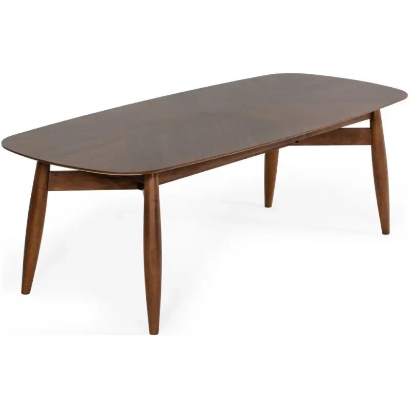 Modrest Ackley Modern Walnut Rectangular Dining Table - Vigshome throughout Walnut Wood Care and Maintenance Preserving Your Modrest Ackley Table