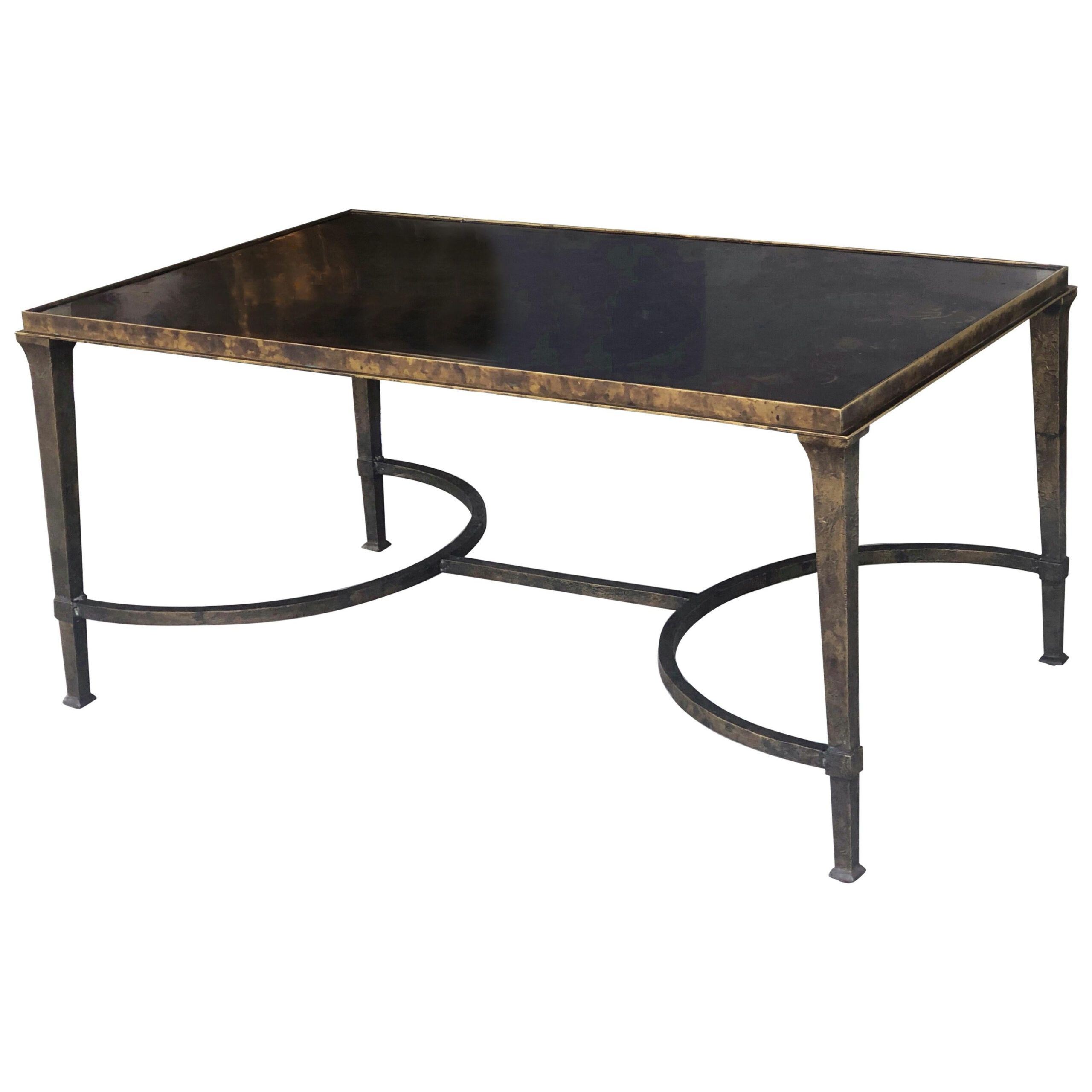 Moroccan Style Bronze Engraved Coffee Table At 1Stdibs with regard to