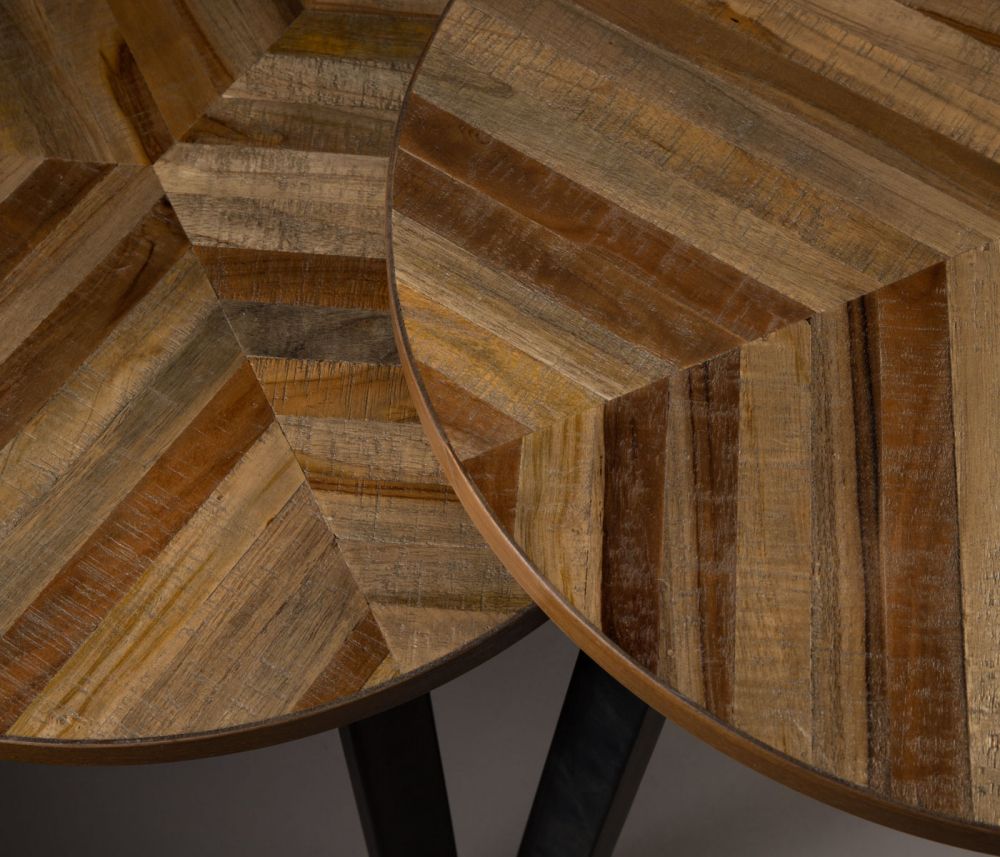 Mundu Coffee Table (Set Of 2) | Dutchbone intended for The Craftsmanship Behind Dutchbone Mundu Teak Coffee Tables