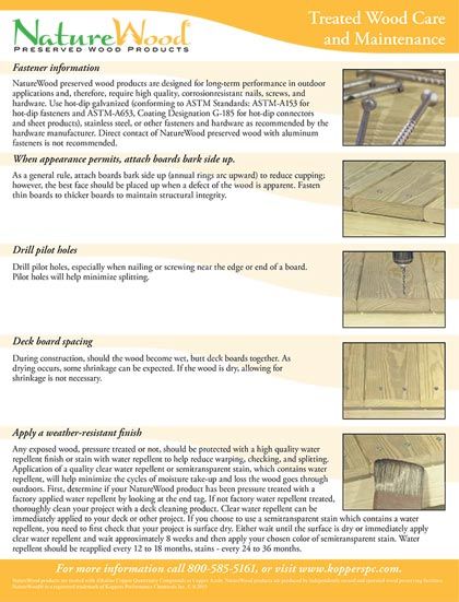 Naturewood Products By Western Wood Preserving Co. for