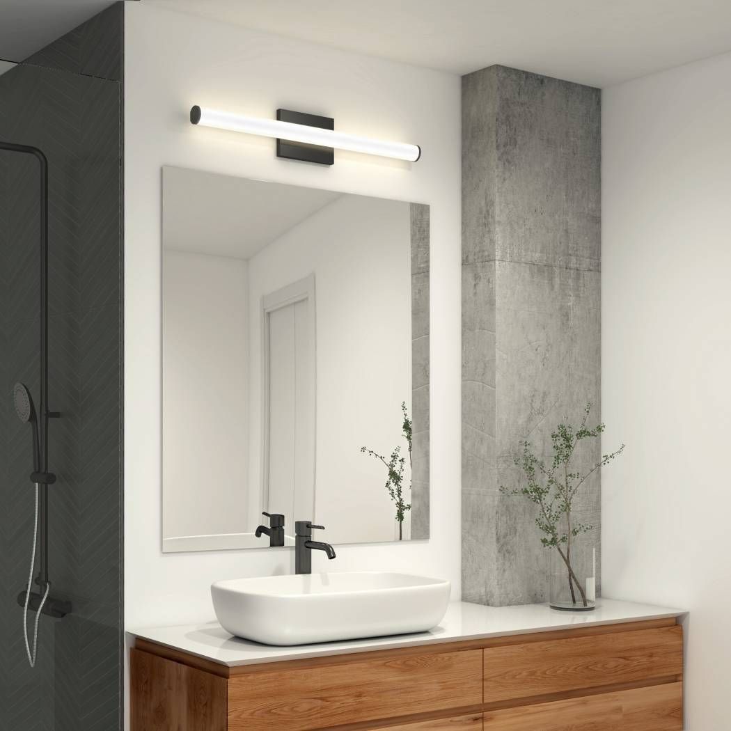 Nuvo Led 24In Energy Star Vanity Light Black | Artika intended for