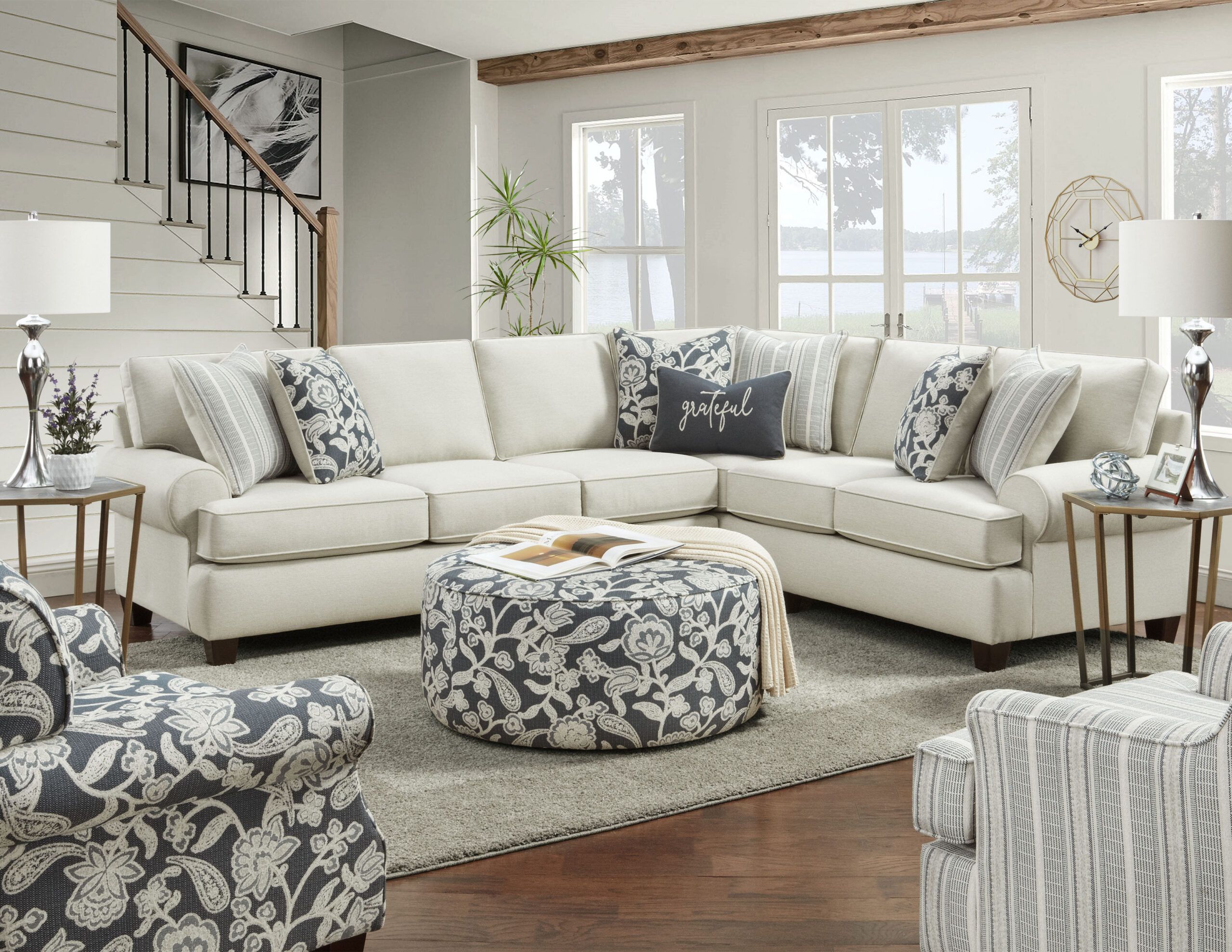 Oatmeal Linen Sectional Sofa | Cabinets Matttroy regarding