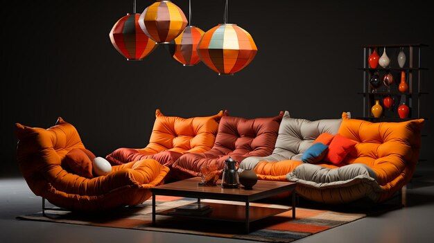 Premium Photo | Sofa Set Chronicles Designing Your Living Room Oasis throughout
