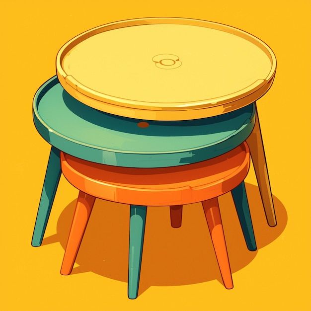 Premium Vector | Compact Nesting Tables For Small Spaces in