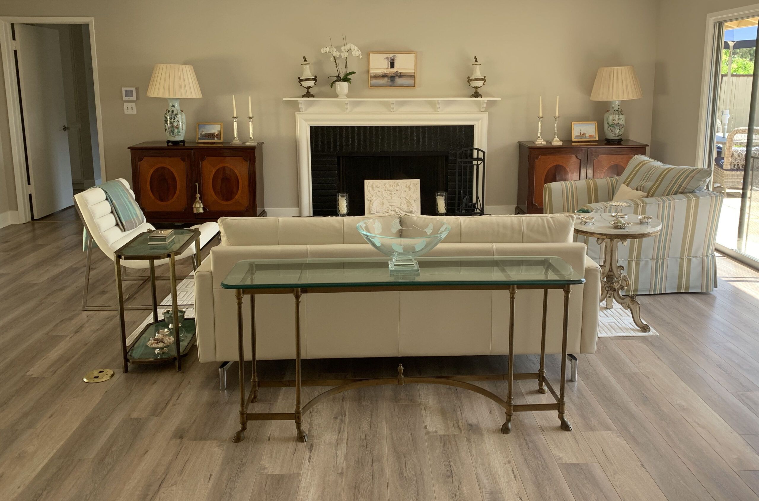 Rancho Santa Fe, Ca. Glass Side Tables, End Tables, Small Accent Tables ... inside