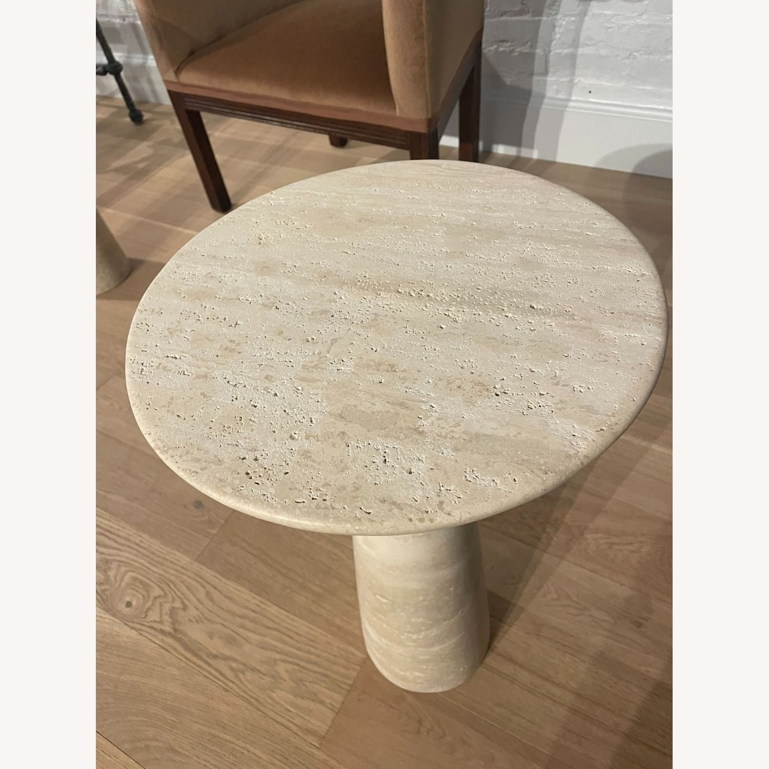 Restoration Hardware Travertine Side Table Pair - Aptdeco in Travertine 101 Understanding the Unique Qualities of Your Side Tables