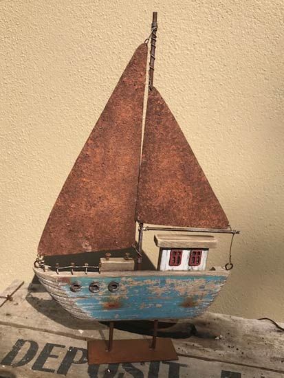 Rustic Weymouth Sail Boat - Dorset Gifts - Nautical Gift Shop On Poole ... inside