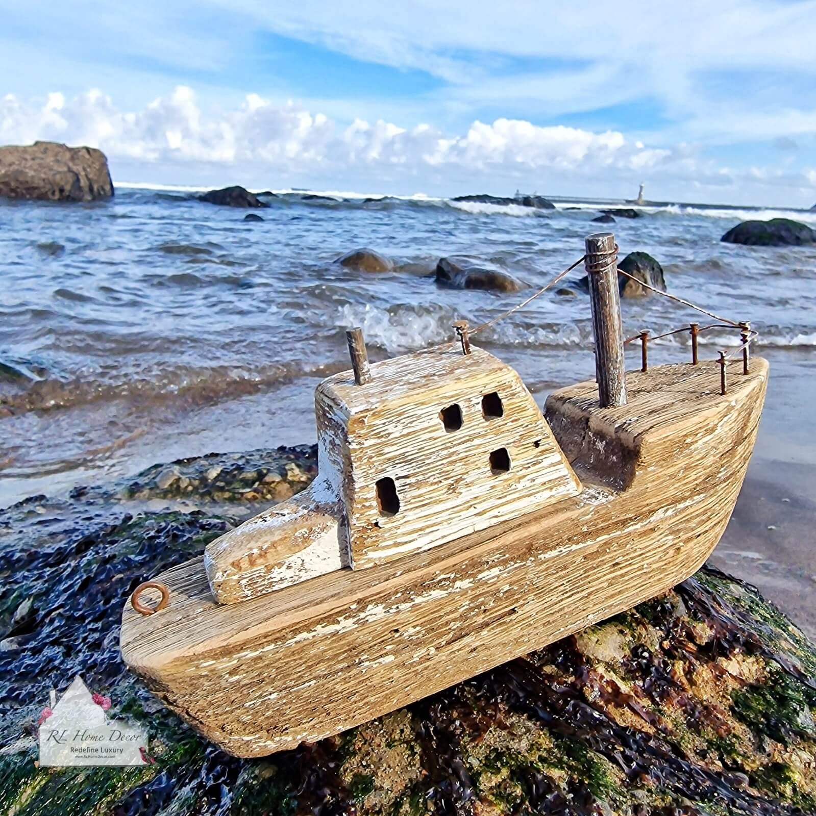 Rustic Wooden Boat Ornament - Rl Home Decor & Gifts inside The Unique Story Each Piece Tells Exploring the History of Rustic Boat Wood