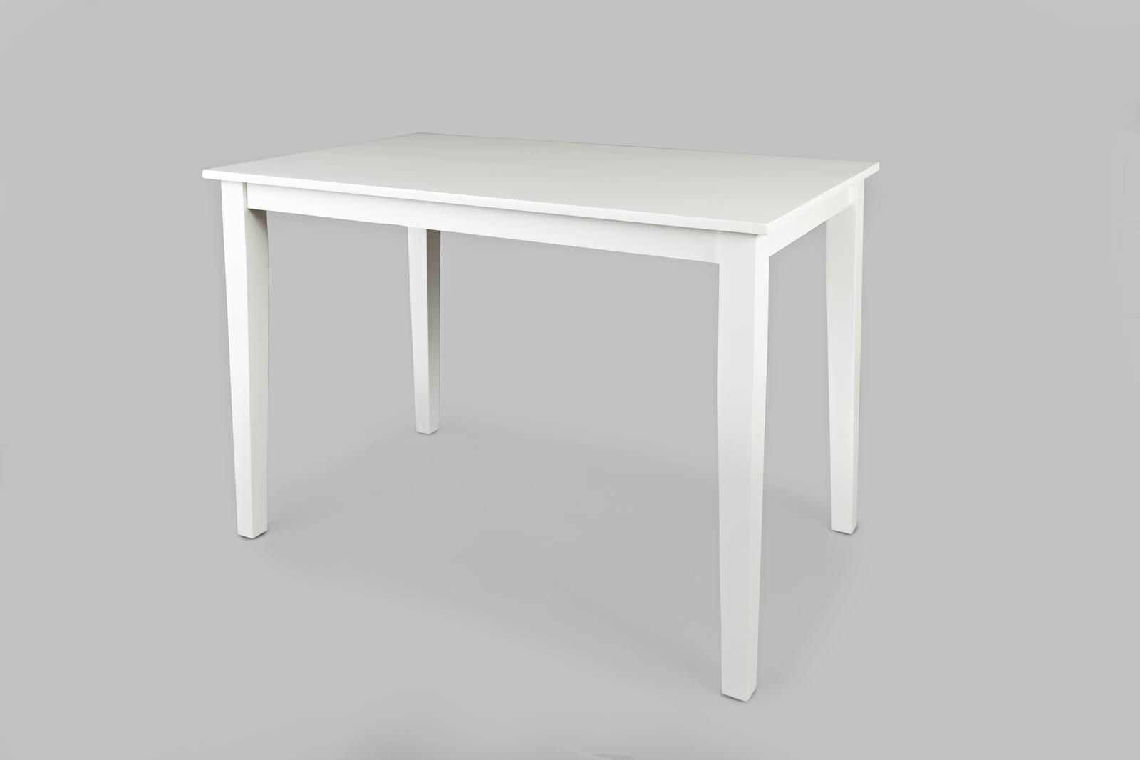 Simplicity Paperwhite Counter Height Dining Table At Futonland throughout