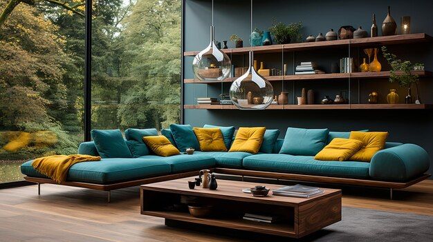 Sofa Set Chronicles Designing Your Living Room Oasis | Premium Ai ... regarding