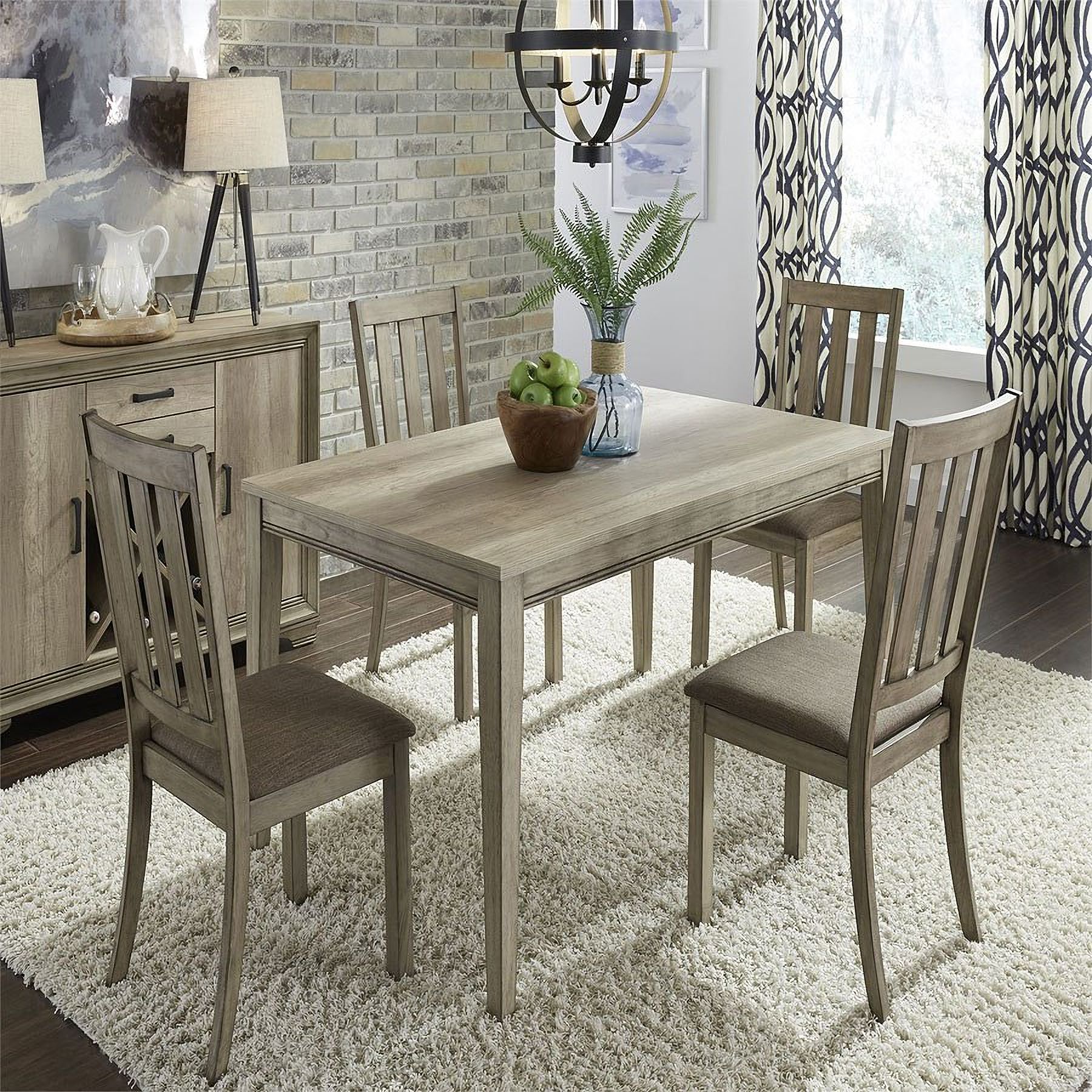 Sun Valley 60 Inch Rectangular Dining Room Set By Liberty | 1Stopbedrooms throughout Designing with a Sun Valley Rectangular Leg Table in Your Space