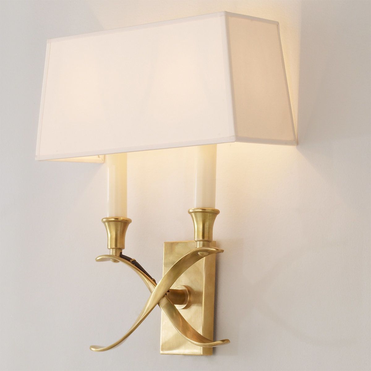 Transitional 'X' Wall Sconce With Shade - 2 Light In 2021 | Wall ... with regard to