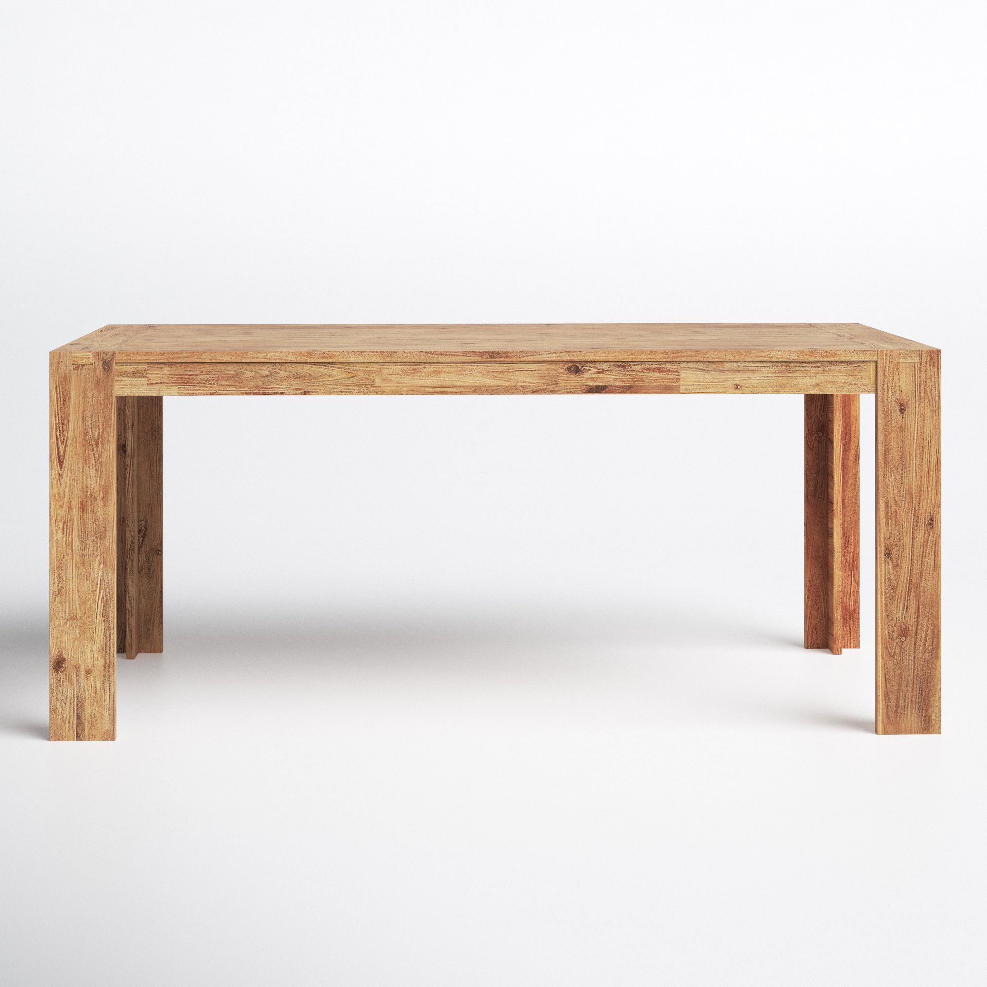 Vancamp Seashore Fixed Top Dining Table, Antique Natural &Amp; Reviews ... intended for