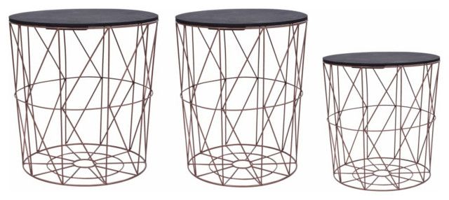 Vidaxl Coffee Tables 3-Piece Copper - Transitional - Coffee Tables - By ... with Decoding the VidaXL Coffee Table 3-Piece Black Dimensions Features and Considerations