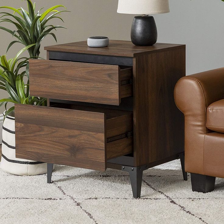 Wooden Side Table With Drawer within Unveiling the Design Secrets of the Brown and Black VidaXL Side Table