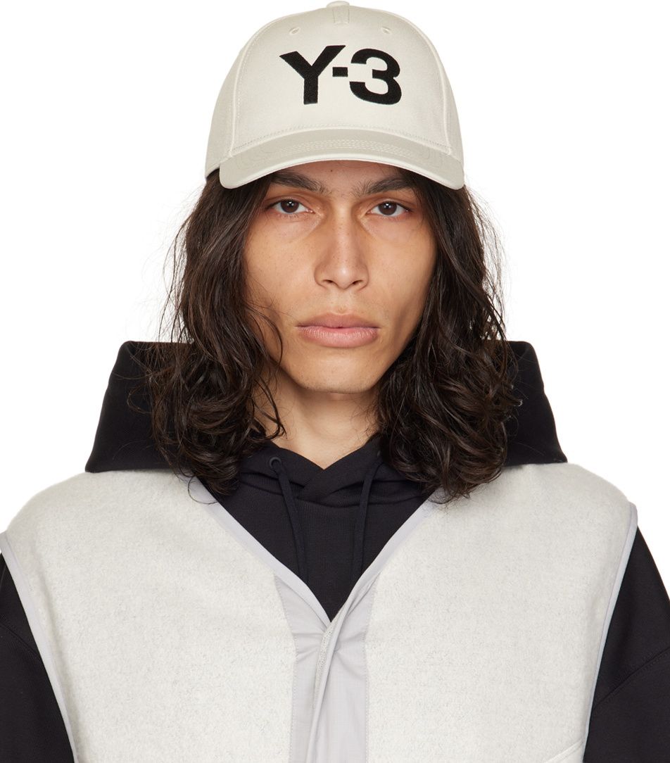 Y-3 Off-White Embroidered Cap Y-3 within