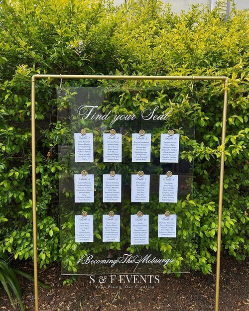 19 Unique Wedding Seating Chart Ideas To Diy in Making a Statement with Compact Gold Seating