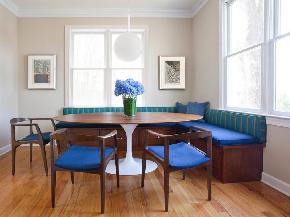 20 Ideas For Your Breakfast Nook Bench | Mid Century Modern Dining Room ... throughout Designing with Comfort The Mid-Century Modern Dining Corner Bench