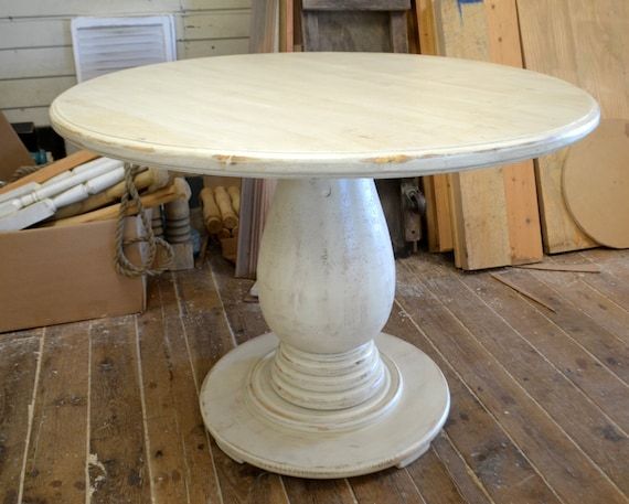 42 Inch Round Pedestal Table Huge Tear Drop Pedestal Solid - Etsy regarding Unveiling the Timeless Charm of Unfinished 42 Inch Round Pedestal Tables