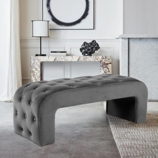 51 Tufted Benches That Provide Extra Seating With A Stylish Twist for Integrating a tufted velvet bench into diverse interior styles