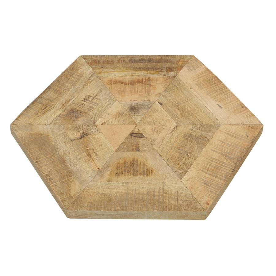 Adger 2-Piece Hexagon Nesting Tables Natural And Black pertaining to Adger Nesting Tables How to Integrate Them Seamlessly