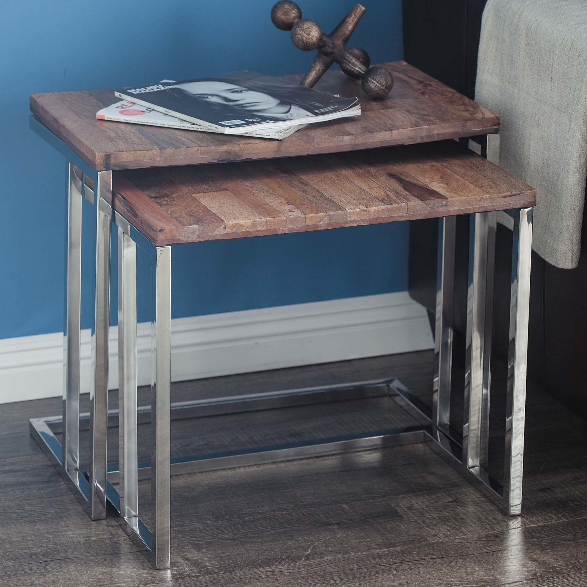 Almeda 2-Piece End Table Set | Table, Contemporary Accent Tables ... throughout