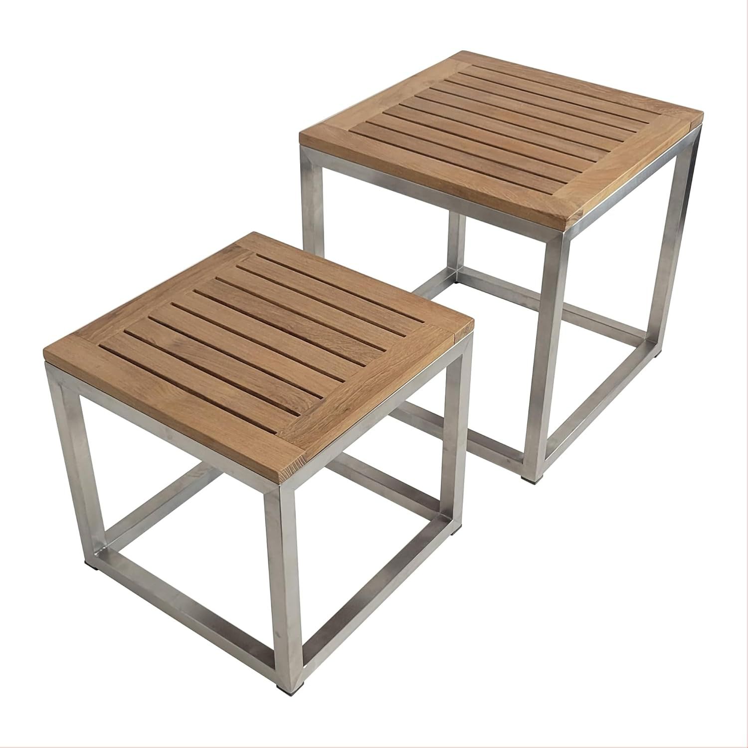 Living with Alea Teak Nesting Tables Practical Elegance Defined