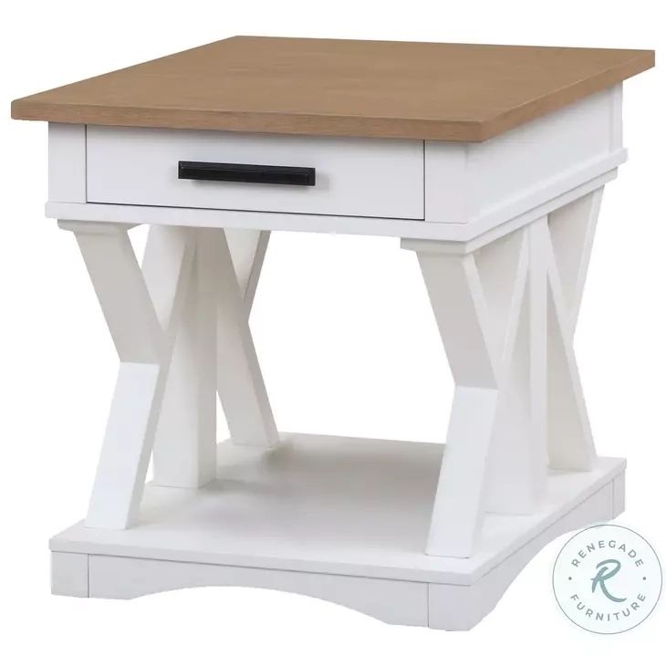 Americana Modern Cotton End Table From Parker House | Coleman Furniture inside