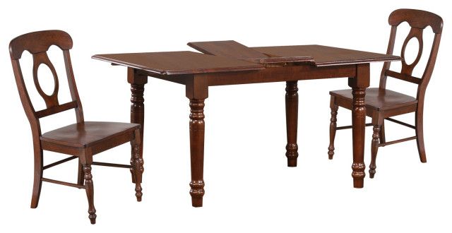 Andrews 5 Piece Butterfly Leaf Dining Set, Chestnut Brown, Napoleon ... with Designing Timeless Dining Spaces with the Andrews Butterfly Table