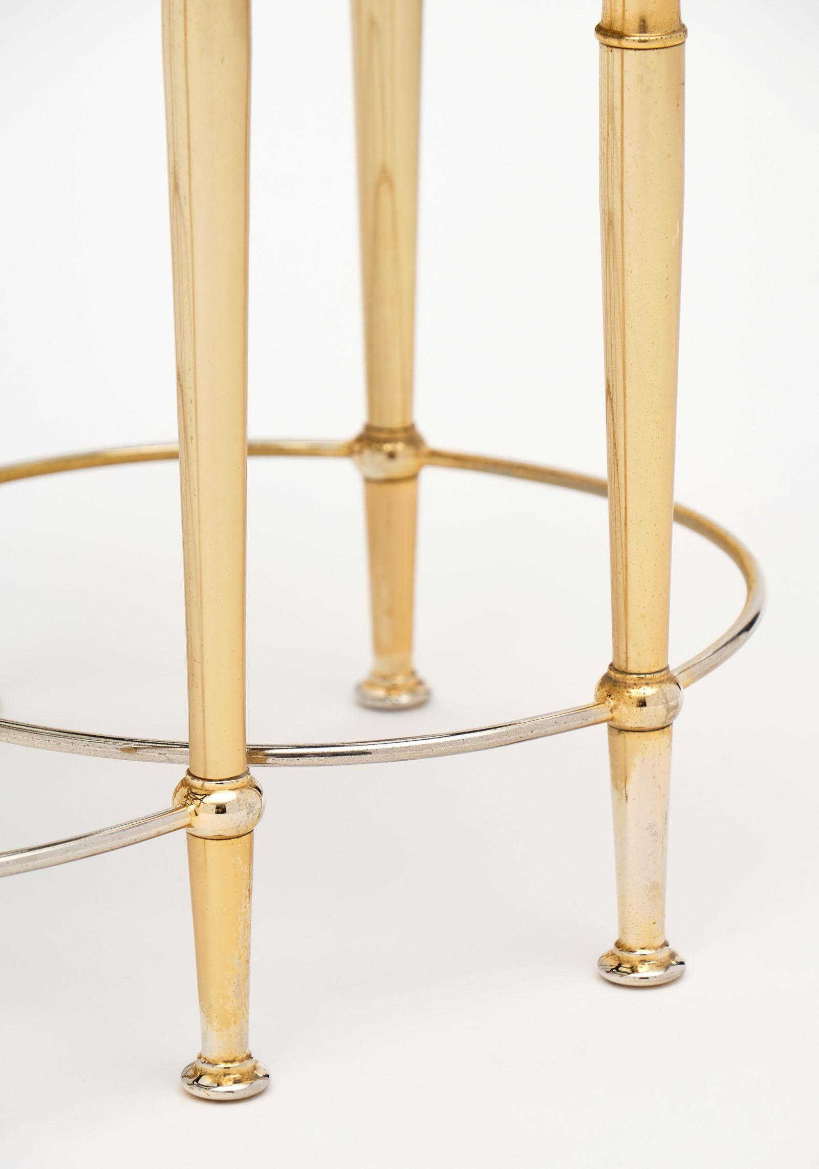 Antique Glass And Brass Nesting Tables At 1Stdibs | Antique Brass ... with regard to Styling Your Home A Guide to Clear Glass and Antique Brass Nesting Tables
