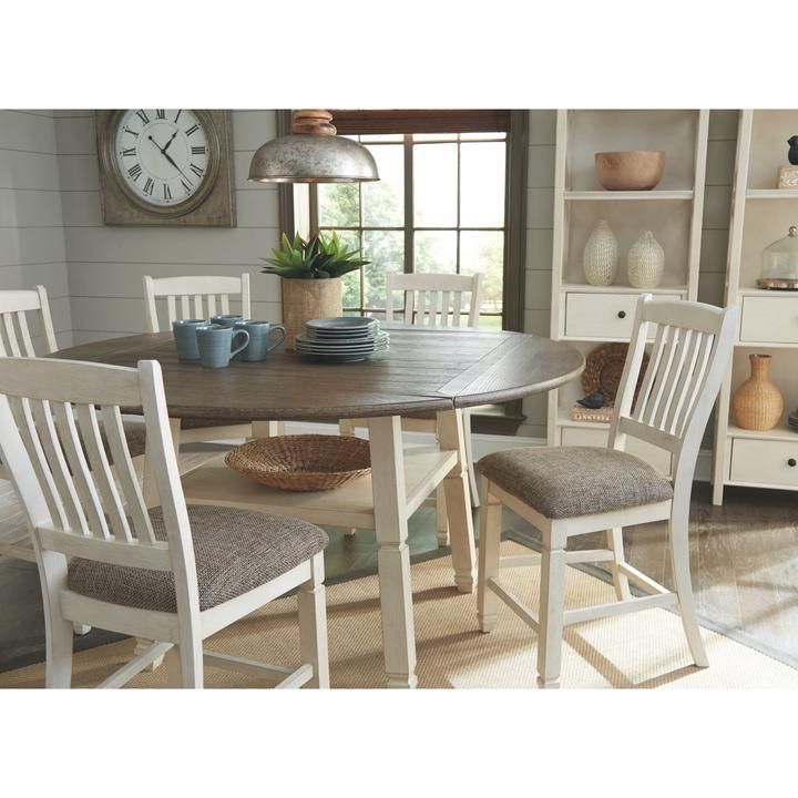 Ashley Bolanburg D647 5 Piece Dining Room Set pertaining to