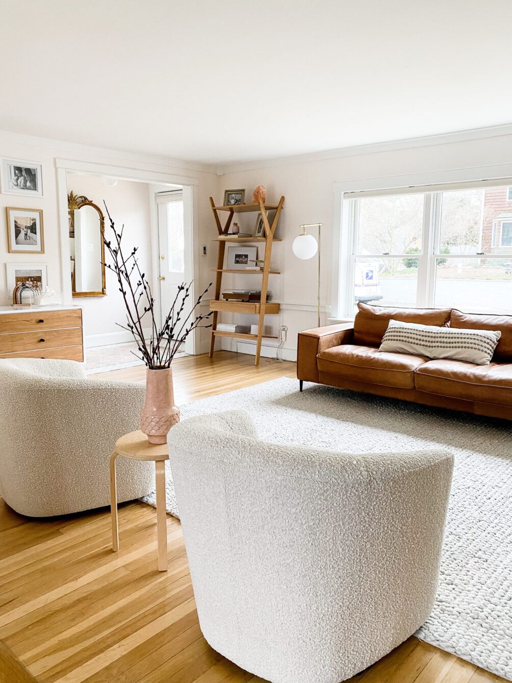 Boucle Living Room Update - One Brass Fox inside Understanding the Enduring Appeal of Boucle in Modern Living Spaces