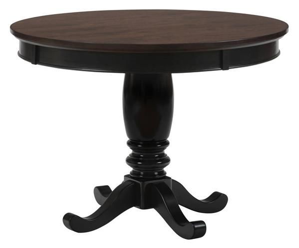 Braden Antique Black 42 Inches Round Pedestal Dining Table | Pedestal ... in Unveiling the Timeless Charm of Unfinished 42 Inch Round Pedestal Tables