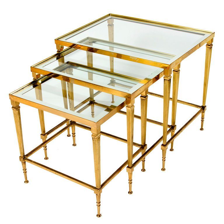 Styling Your Home A Guide to Clear Glass and Antique Brass Nesting Tables